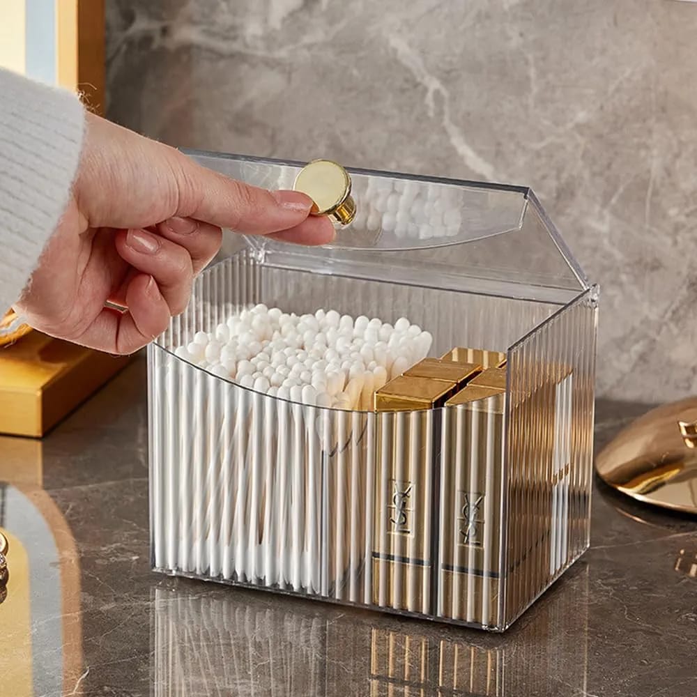 2 compartment Acrylic storage box