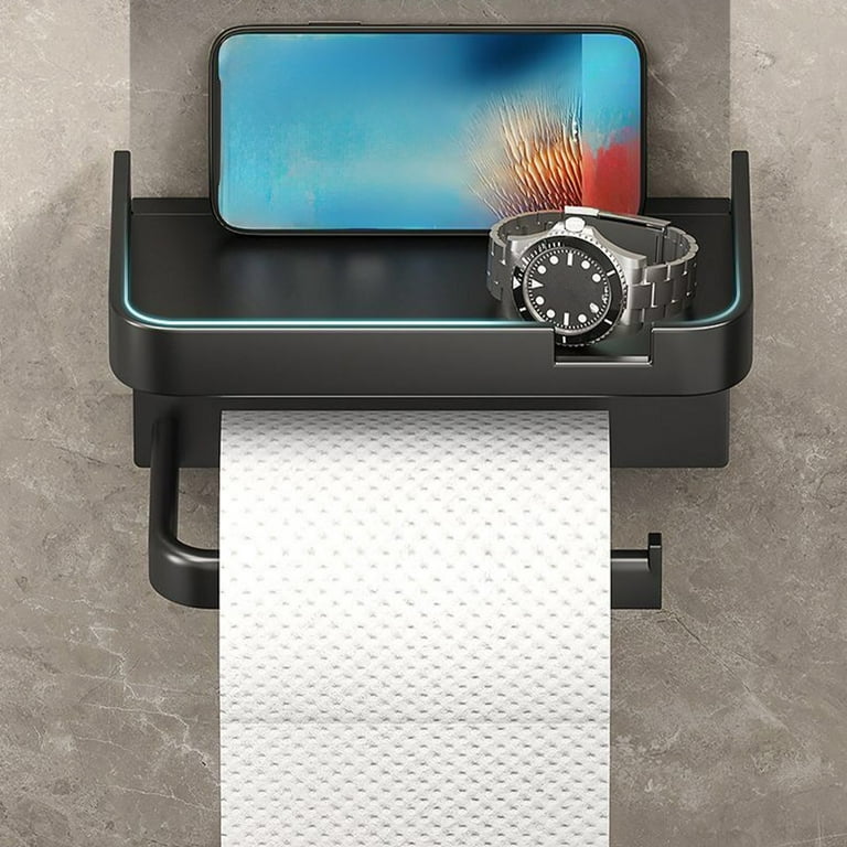 Wall mounted tissue rack