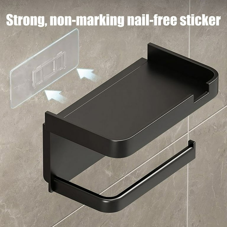 Wall mounted tissue rack