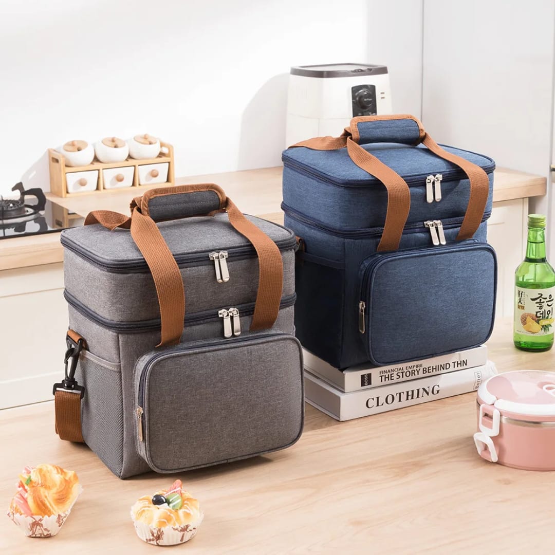 Large capacity cooler lunch bag