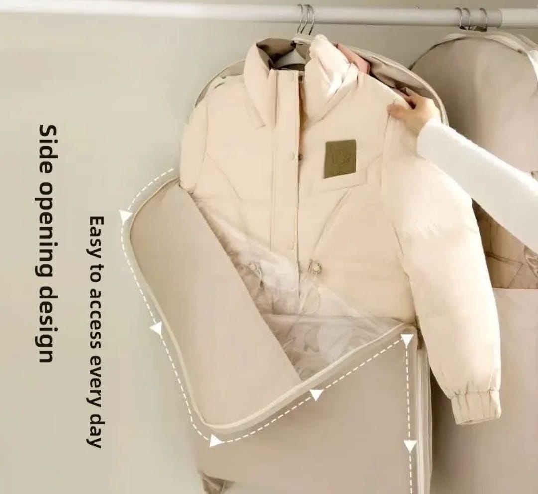 Compressible heavy duty dustproof garment storage bags