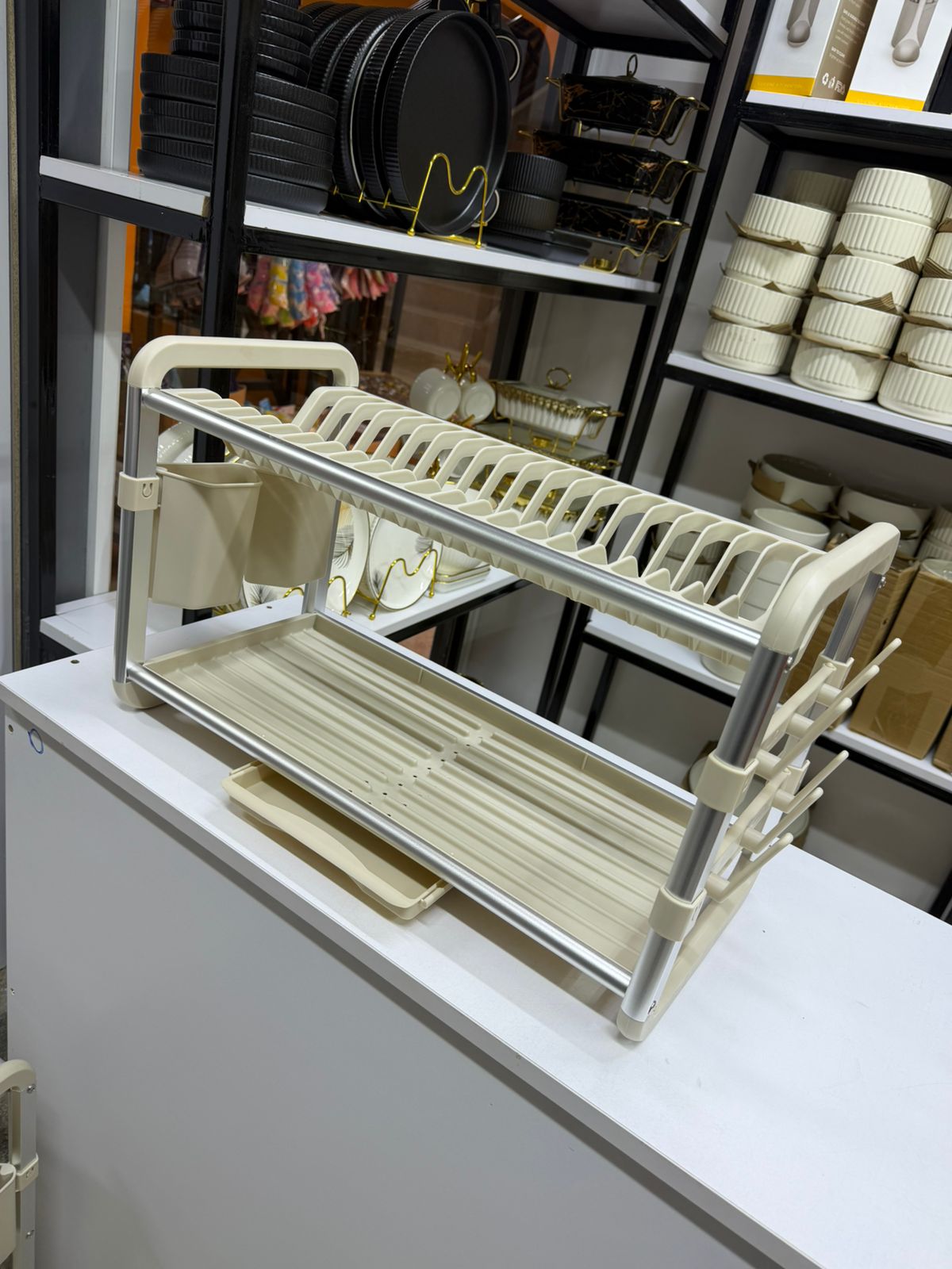 2 Tier Dish Drying Rack for Kitchen counter