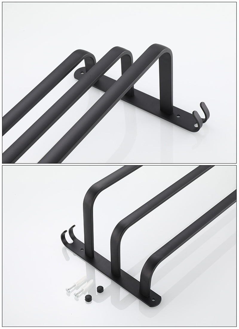 Stylist towel rack