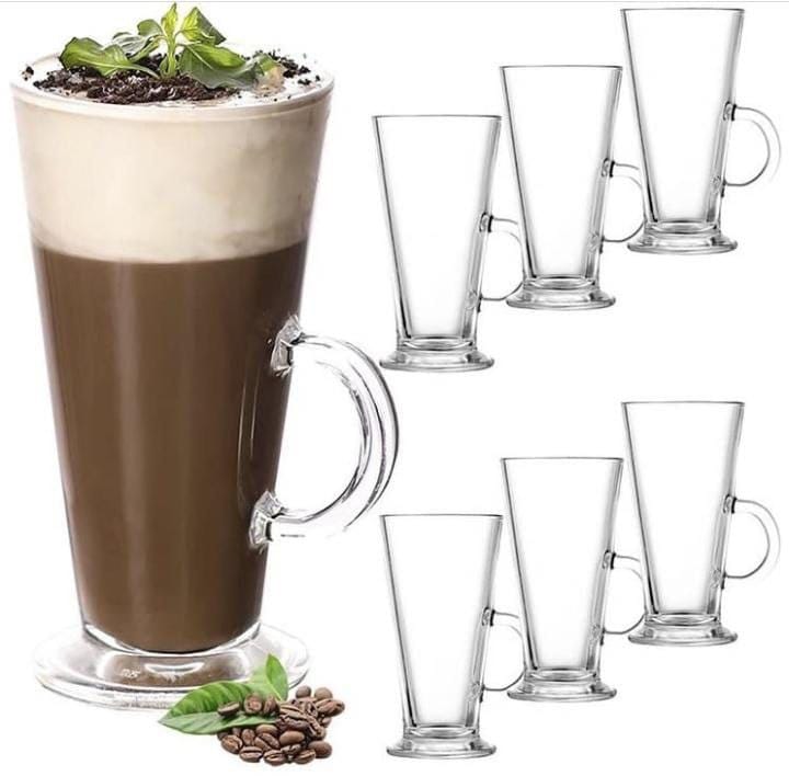 Latte glass 6 pcs