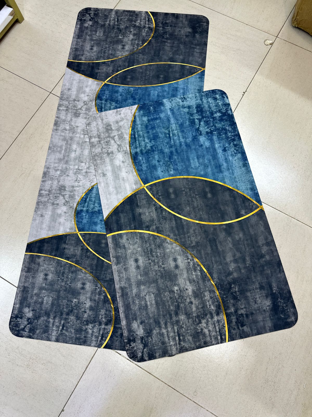 2 pc set rubber ( diatom) kitchen mats