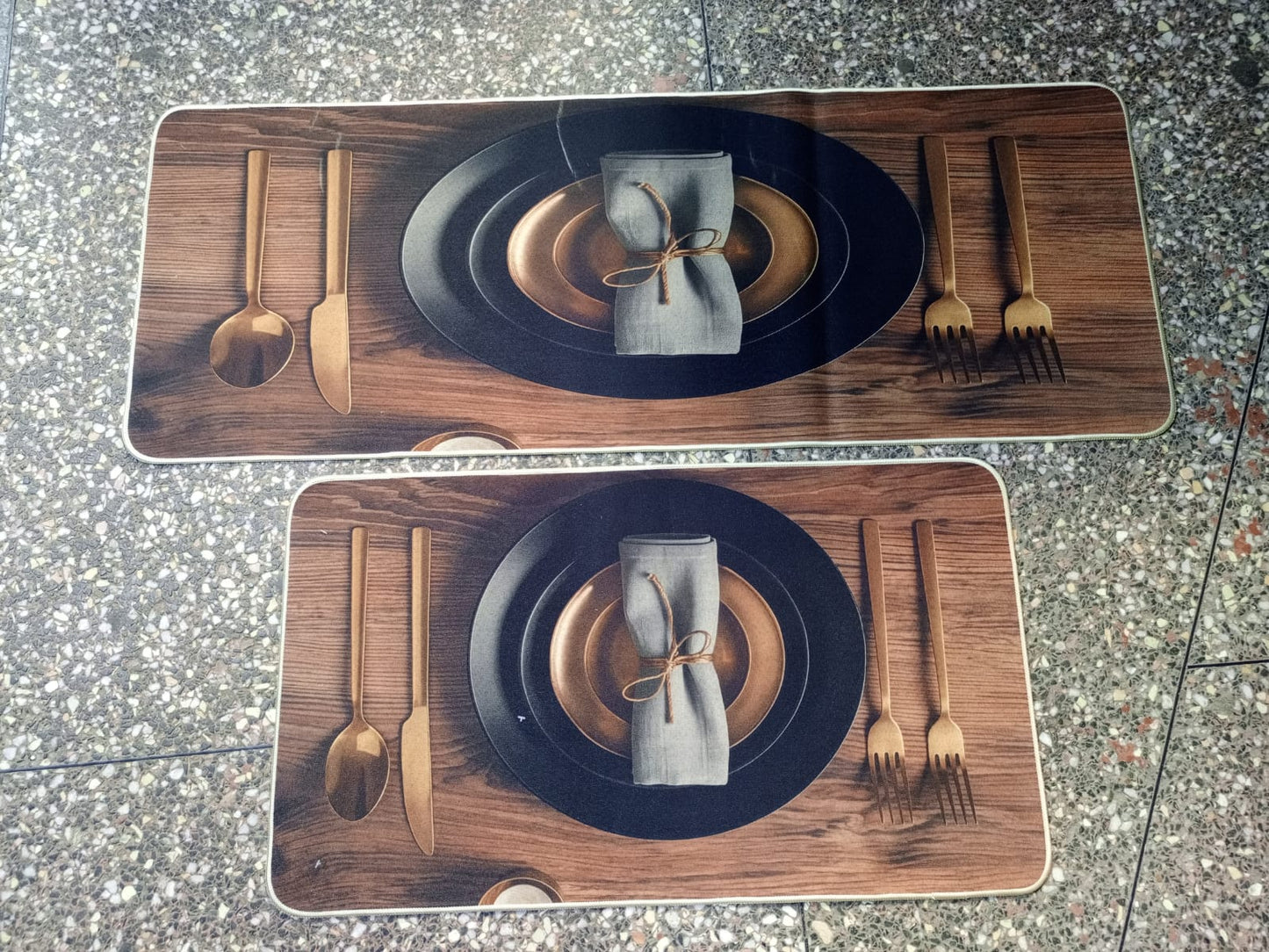 2 pcs Kitchen rubber Mats