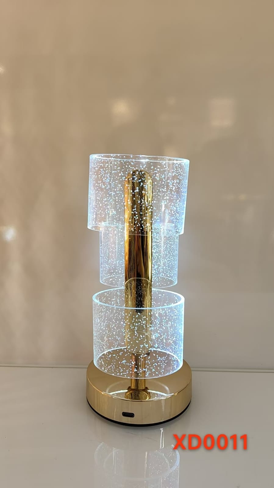 Gold Patterned Table Lamp