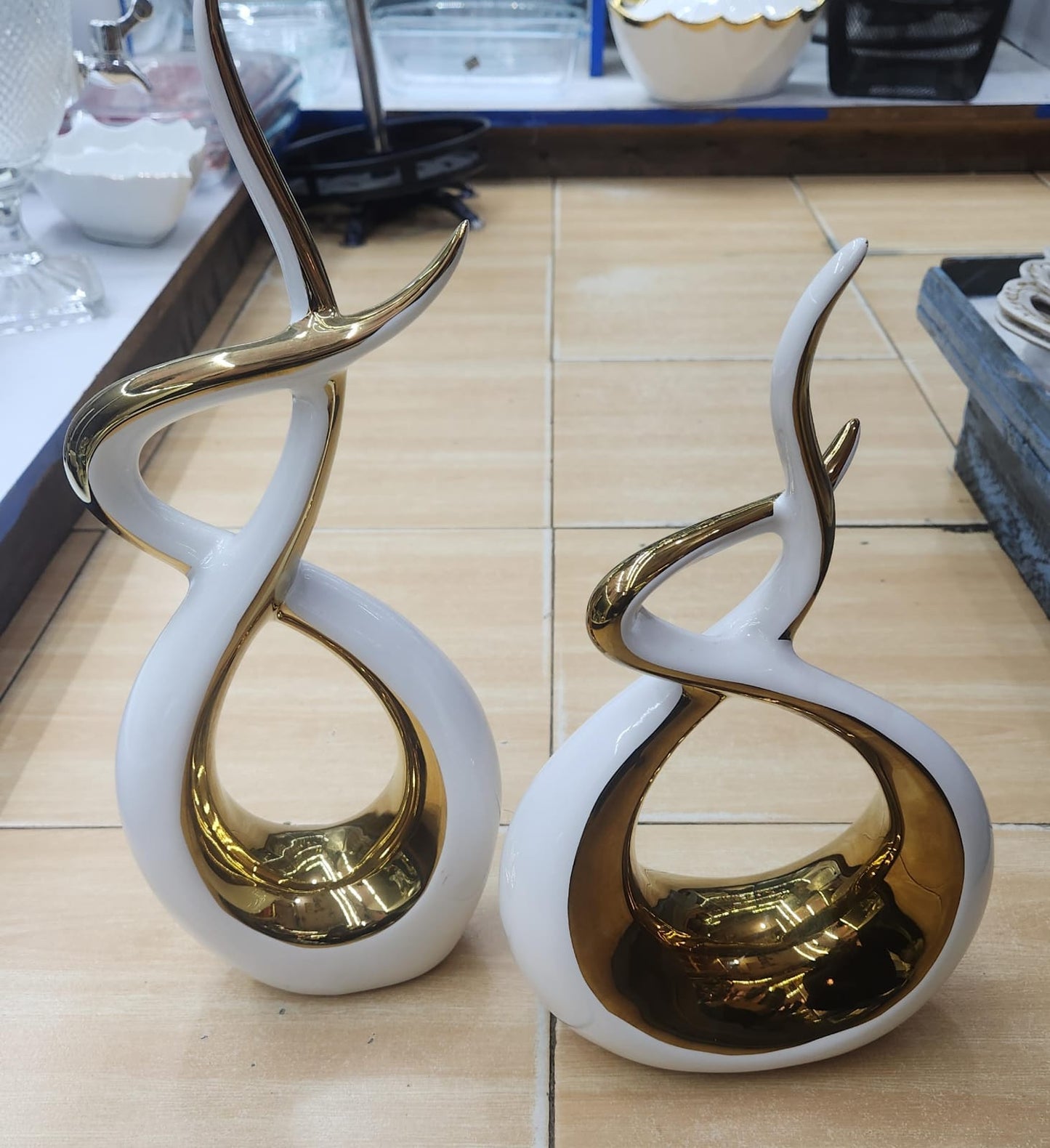 2pcs Modern Ceramic Decoration Ornaments