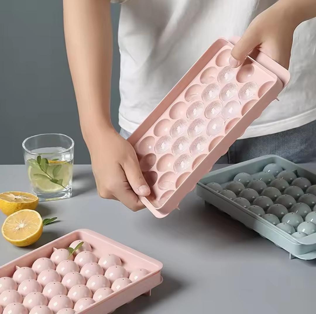 Round ice cube tray