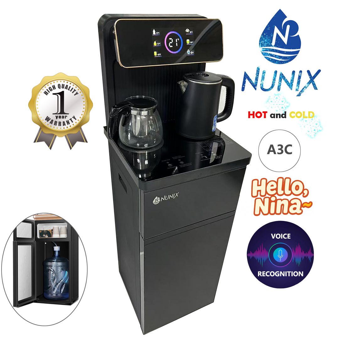 Nunix Bottom Load Dispenser Hot and Cold A3C with Voice Recognition
