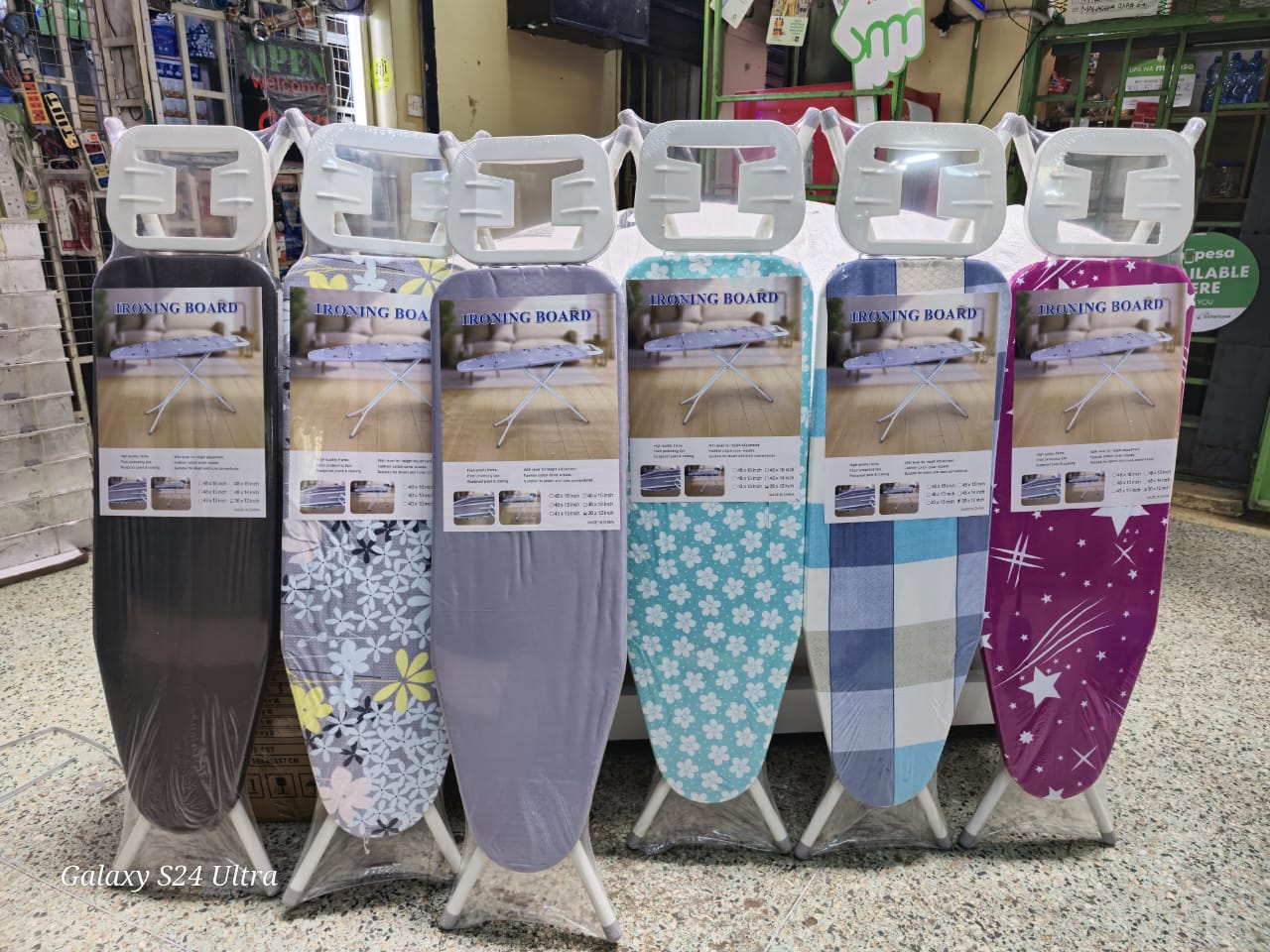 Metallic stand ironing boardsl