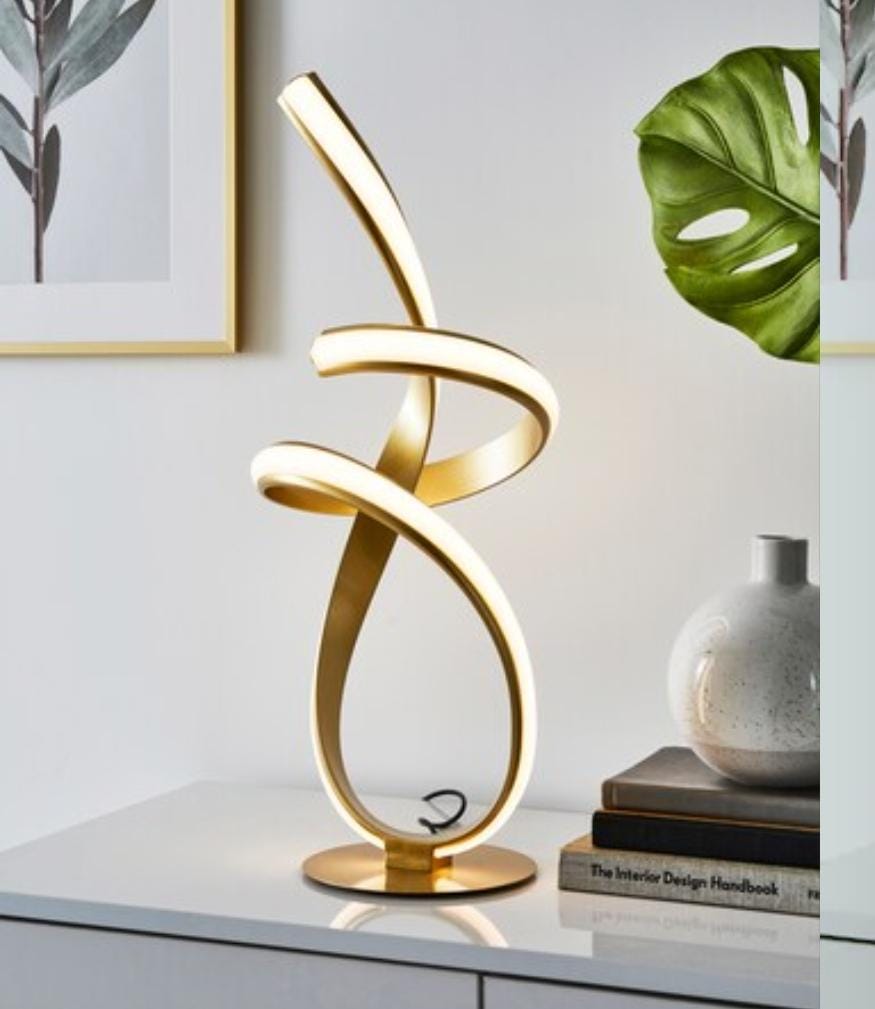 Gold Ribbon LES tabe lamp
