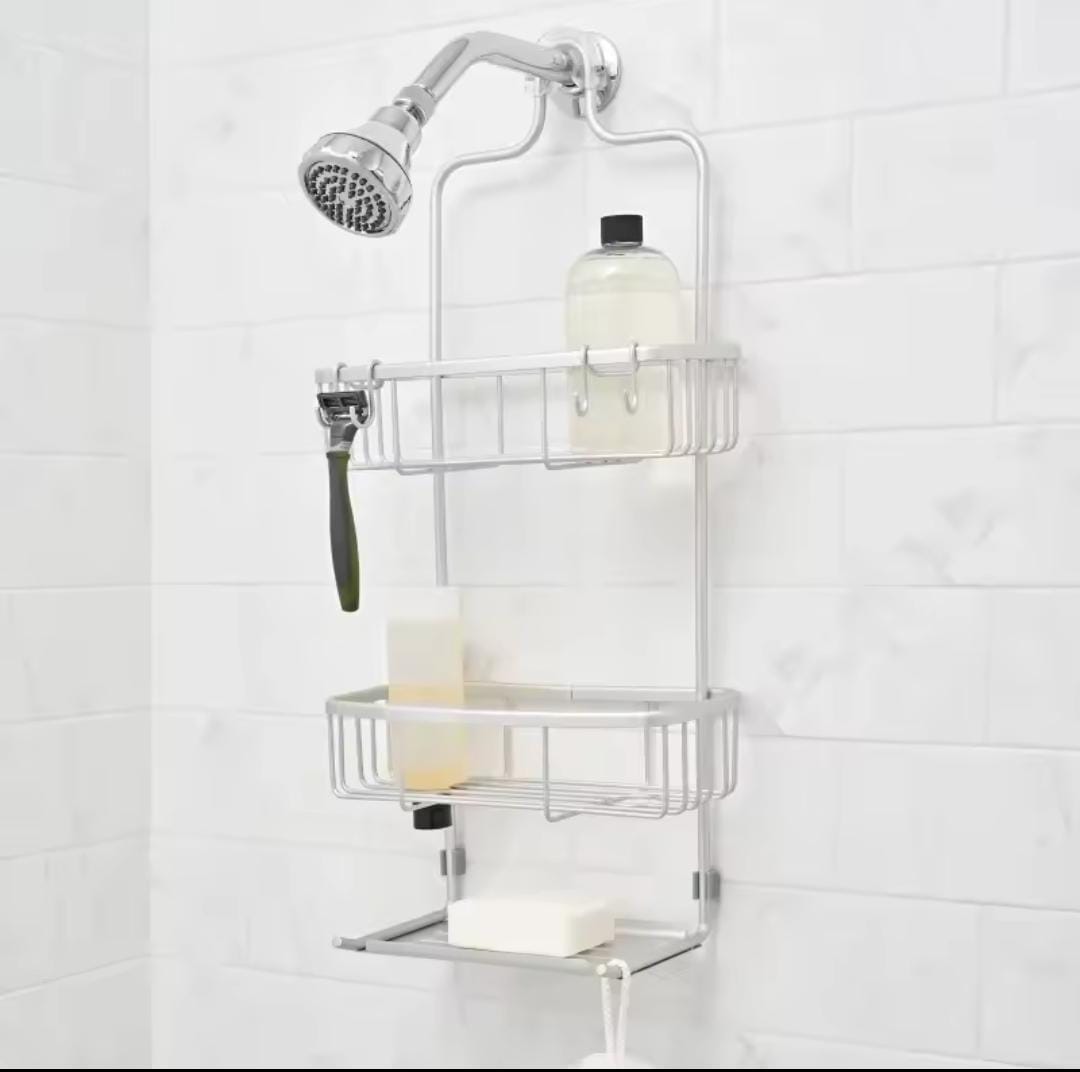 3 layered aluminum Bathroom shower caddy