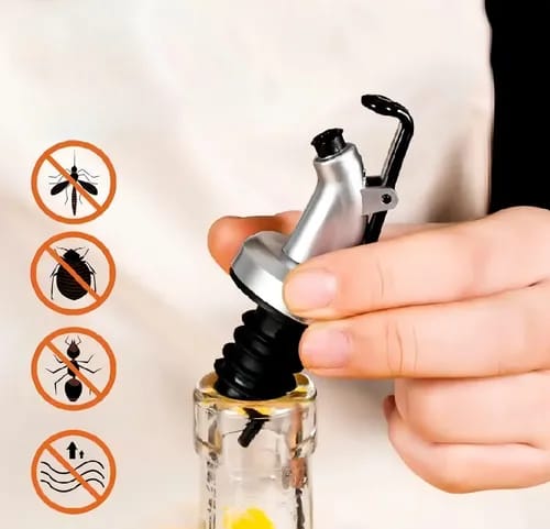 Oil and Vinegar glass Dispenser Bottle, Olive Oil, Oil and Vinegar glass Dispenser, 500ml, Vinegar and Oil Dispenser, Glass Bottles and Nozzle, oil glass Storage