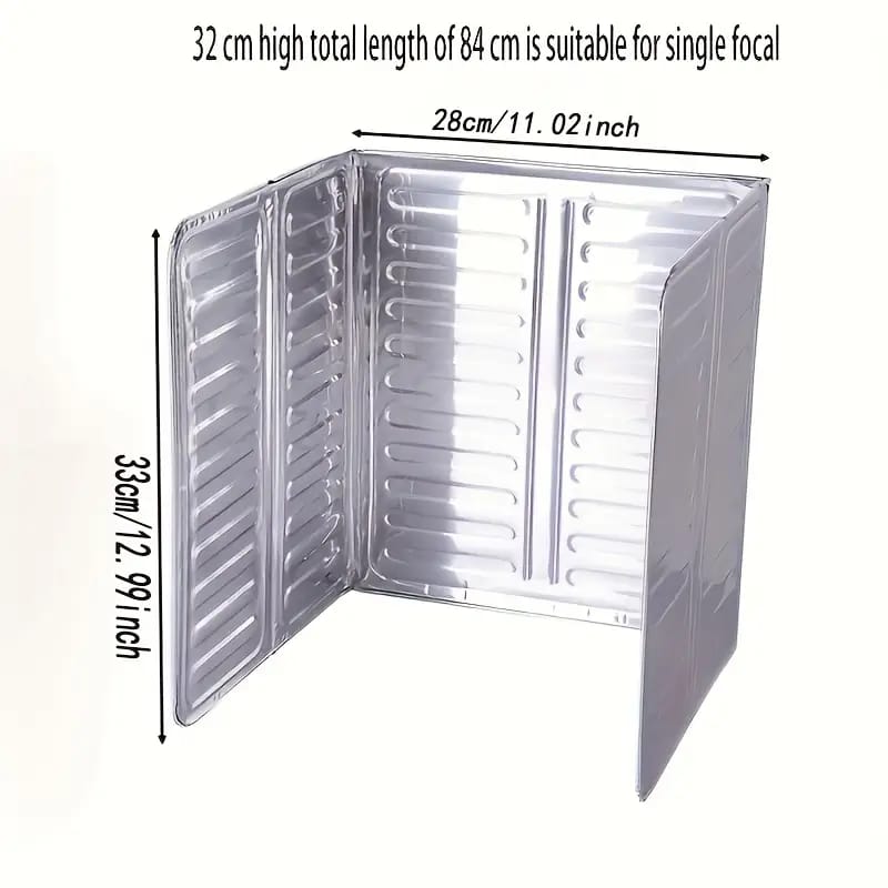 Foldable Anti splash splatter cooker aluminium shield plate