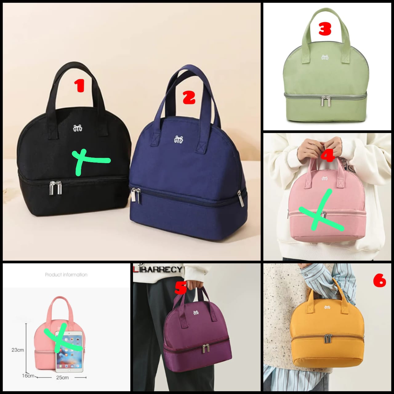 Thermal insulated lunch bag