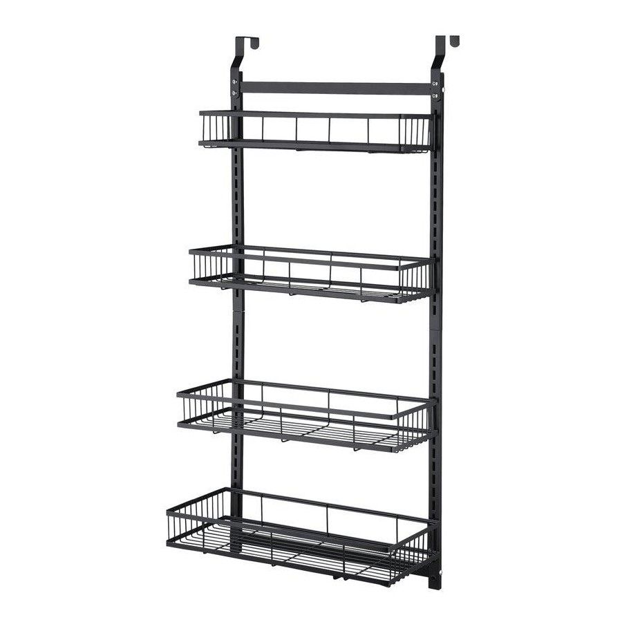 High Quality 4 tier Wall-Mounted Metal Spice Rack