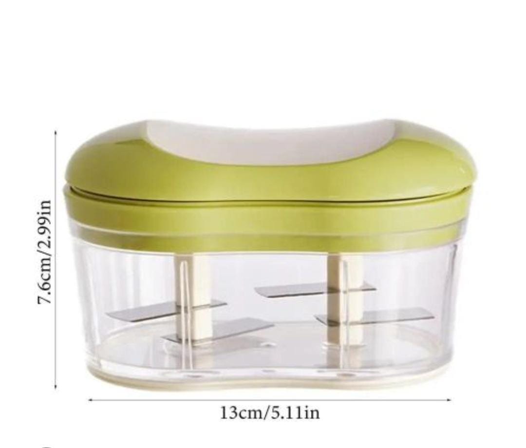 Manual hand-push food chopper