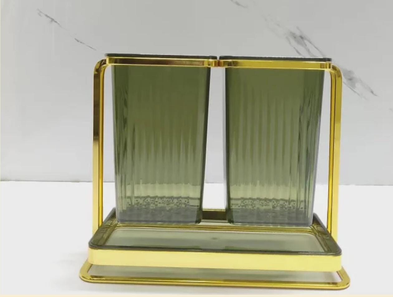 Double cutlery organizer