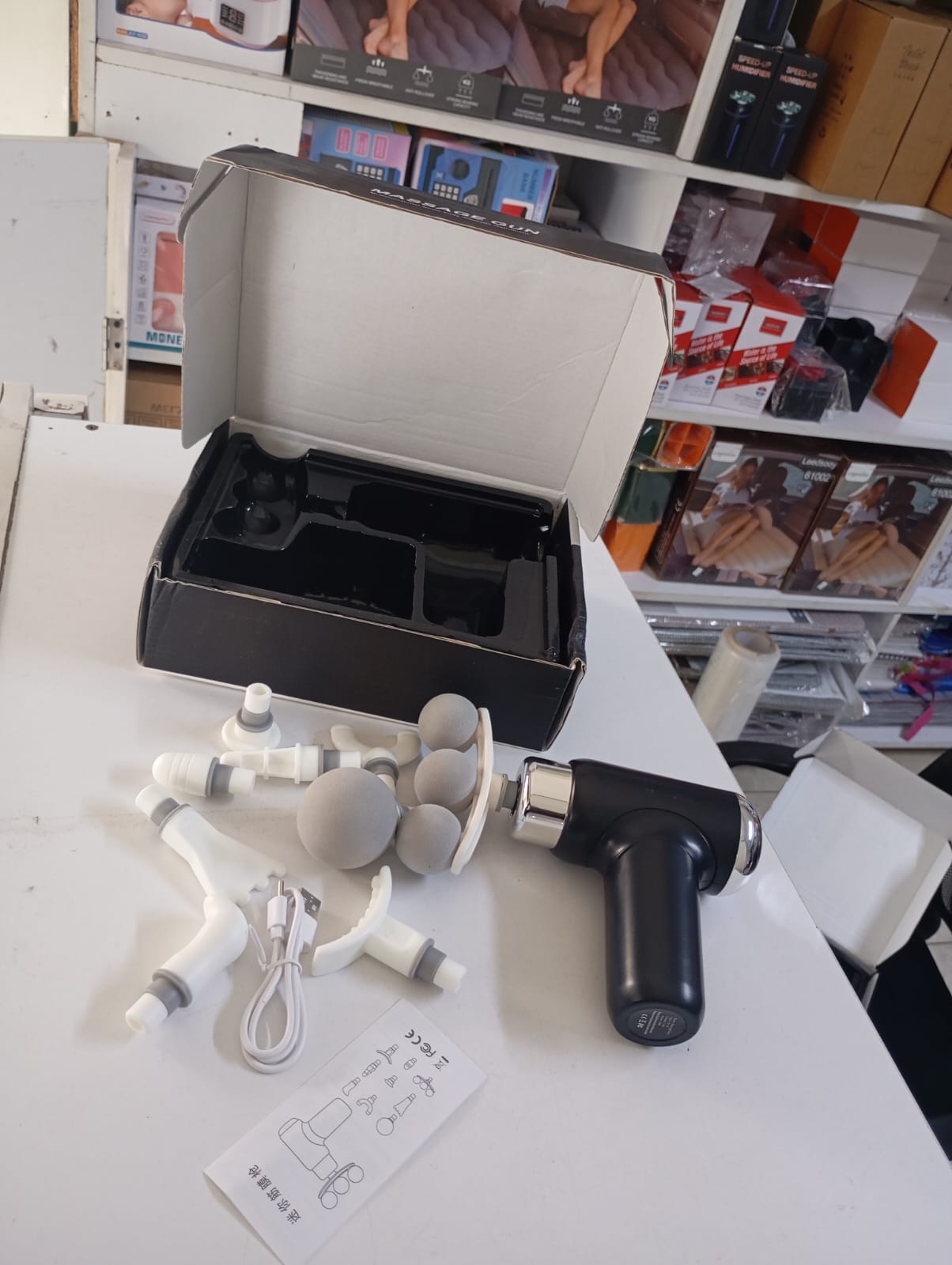 ✨ 9 in 1 Deep tissue massage gun-powerful full body pain relief
