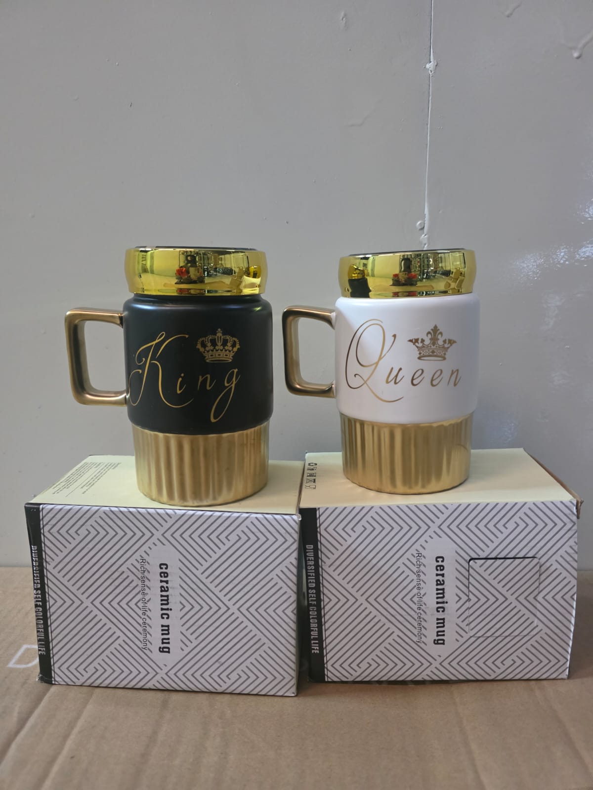 Gift mug for king and queen