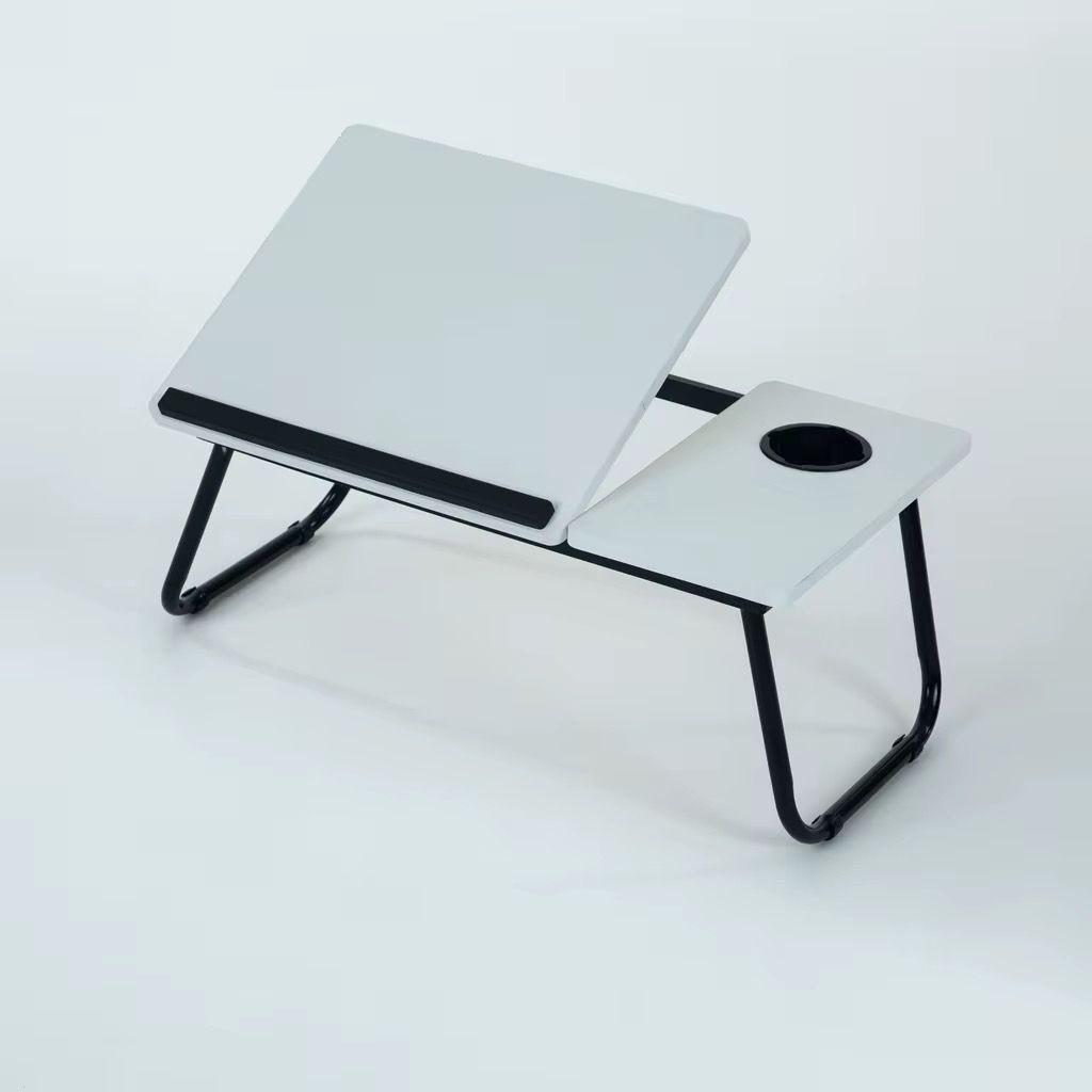 Adjustable Tilting Laptop Folding Table Stand Desk Bed Table with Foldable Legs