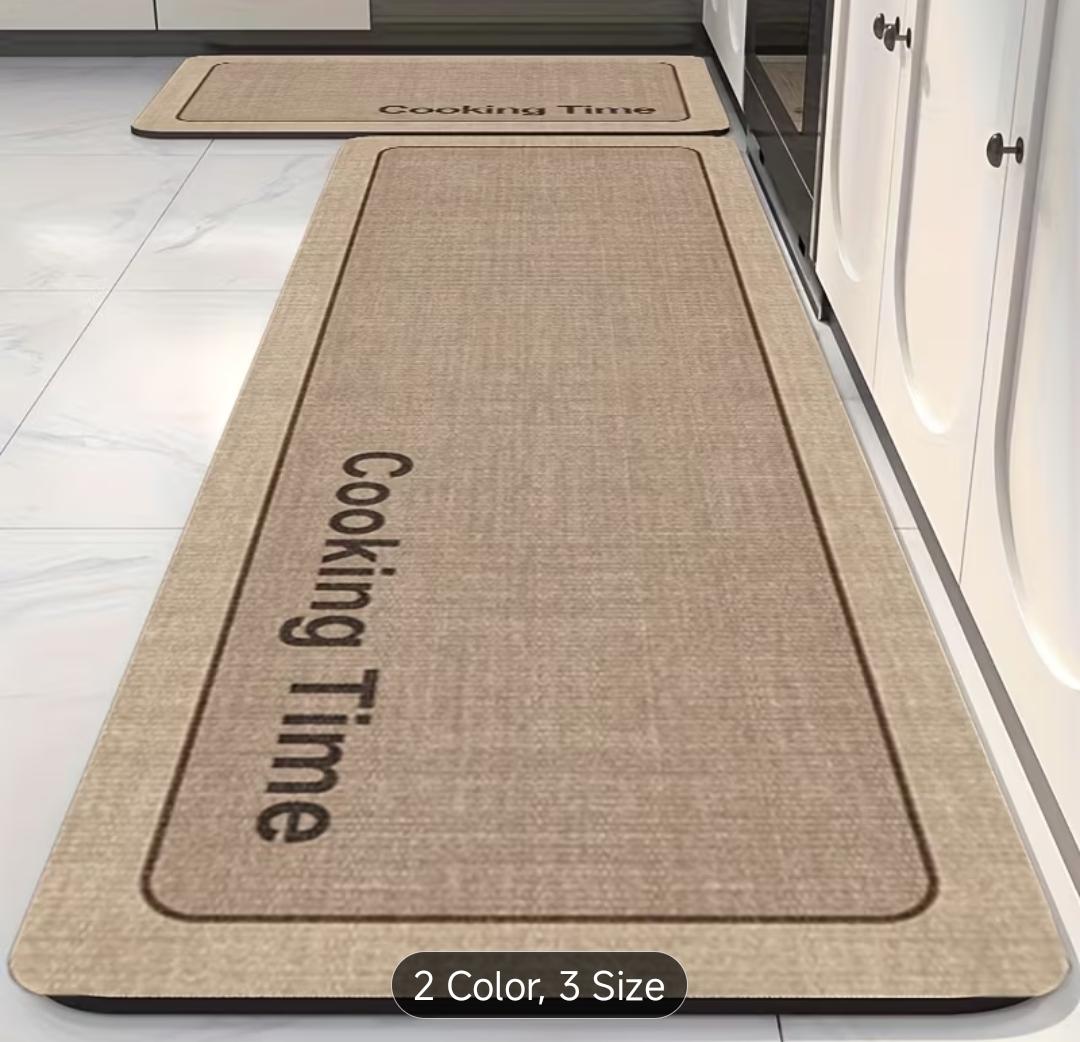 2pcs Rubber Bottom Anti-Slip Kitchen Mats