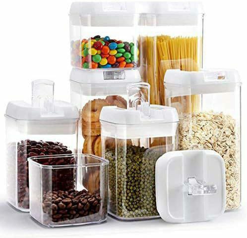 7pcs acrylic storage container