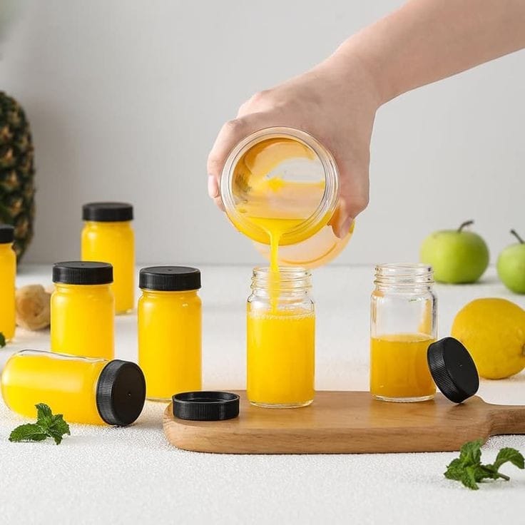 Gingershots Glass Bottles set of 4