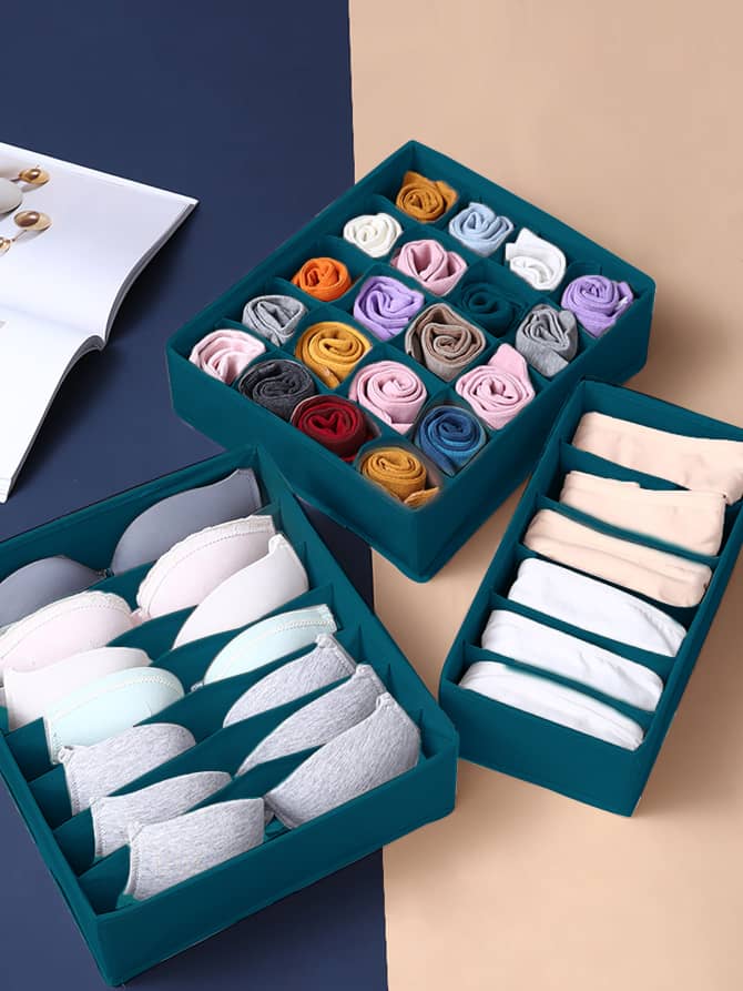 3pc set drawer/closet organizer