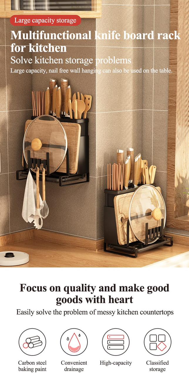 Knife rack Wall hanging kitchen Chop stick