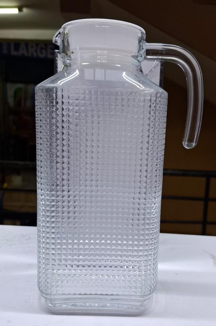 Quality glass jugs with a lid