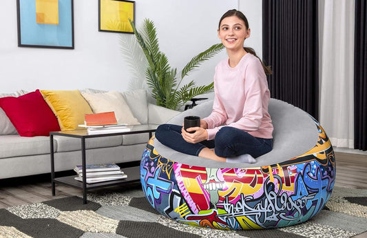 Graffiti Inflatable bean bag Airchair