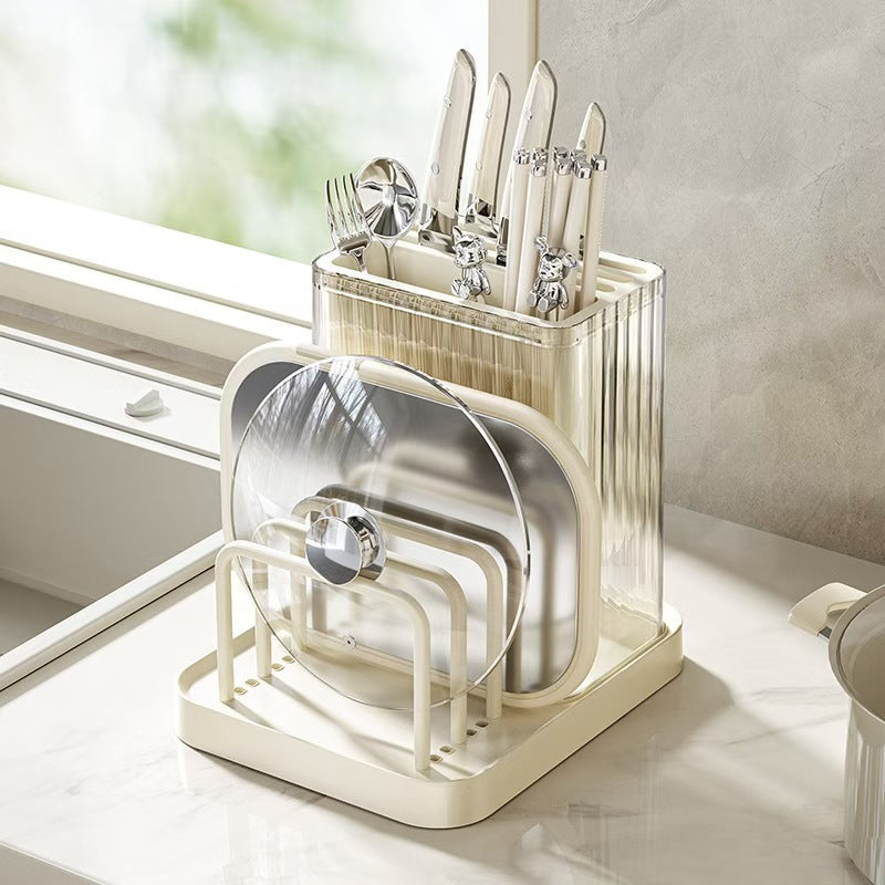 *Multifunctional cutlery organizer with chopping board holder and knife organizer