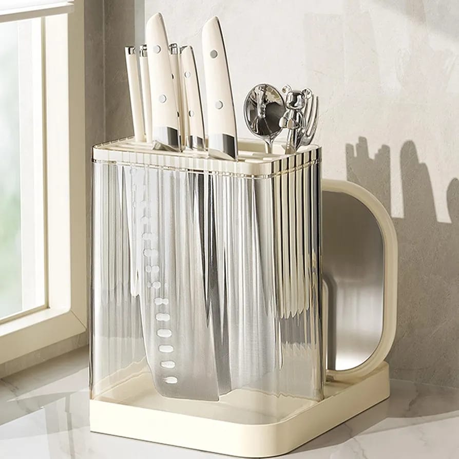 *Multifunctional cutlery organizer with chopping board holder and knife organizer