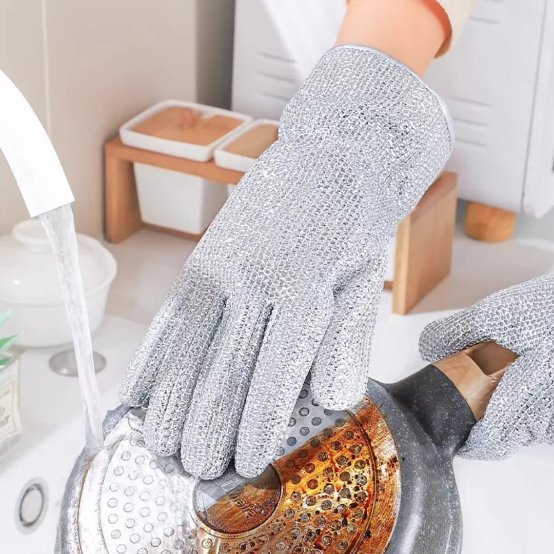 Scrubbing gloves