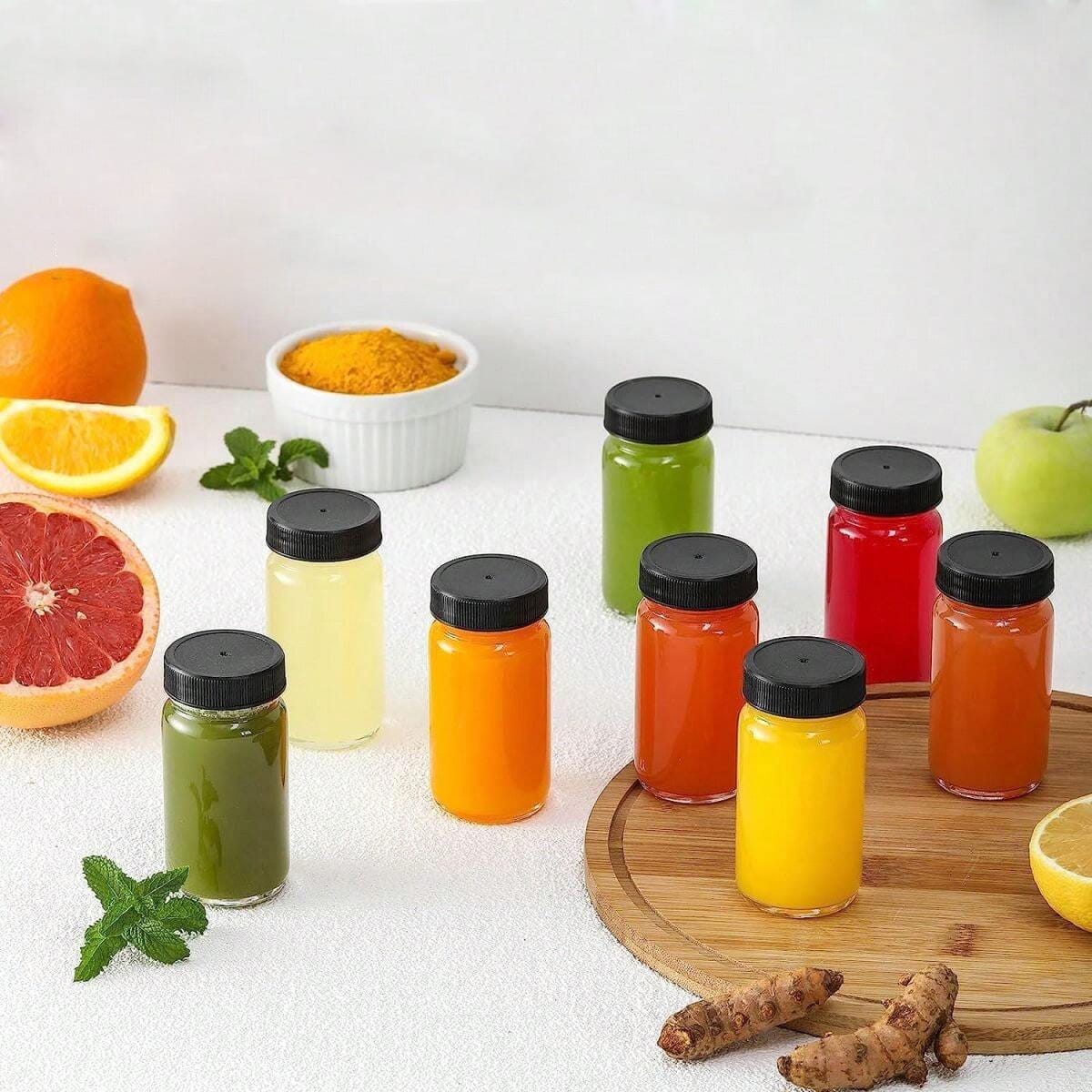Ginger shot glass bottle