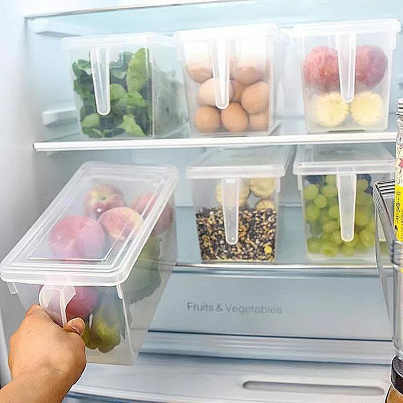 Food storage container with handle