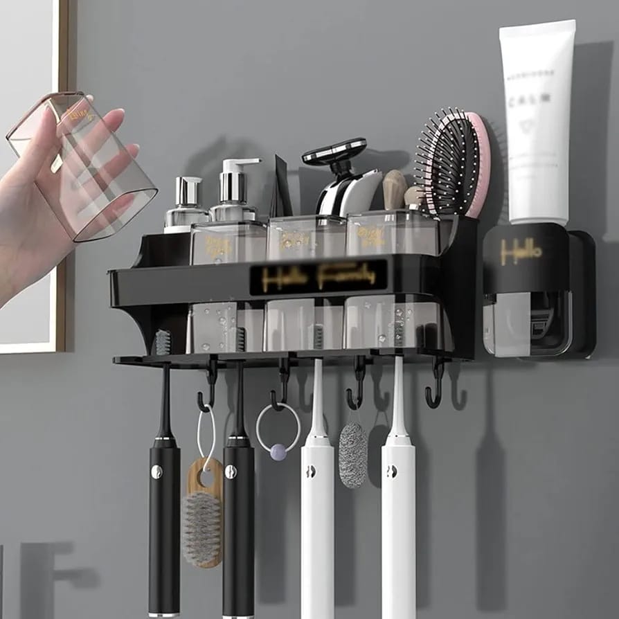 Automatic toothpaste dispenser with cups