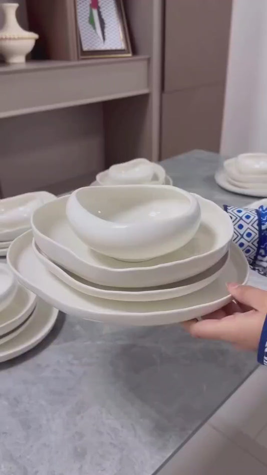 Elegant European Double Glaze Porcelain Dinner set