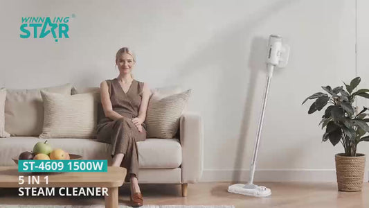 5 In 1 Floor Steamer With Detachable Handheld Steam Cleaner