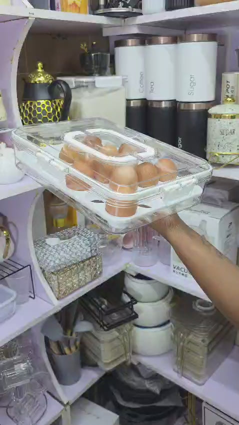 Luxurious Hard acrylic Stylish egg holder with handles