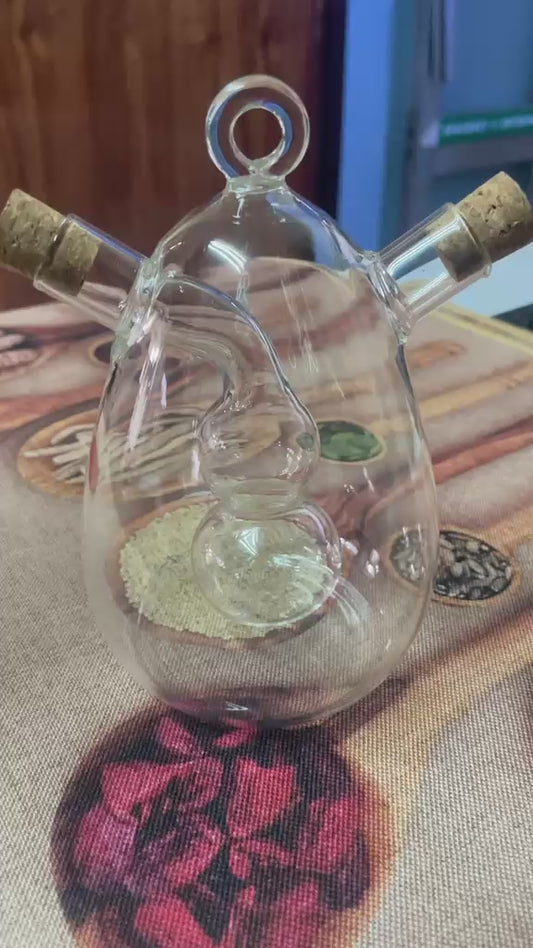 2 in 1 double mouth oil and vinegar dispenser