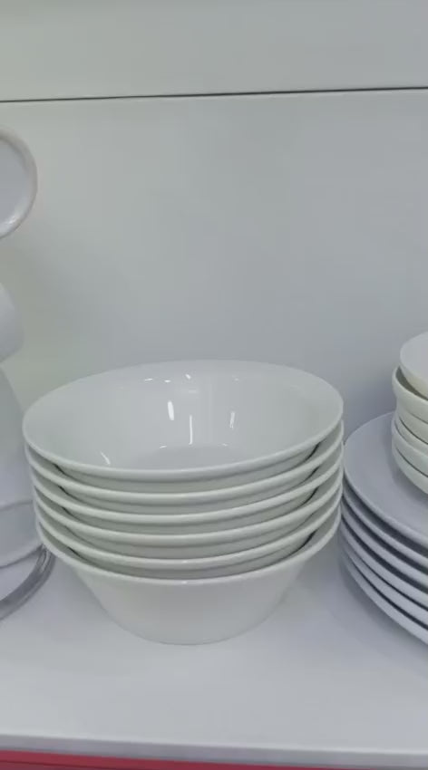 24pcs white themed dinner set