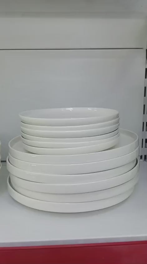 24pcs white themed dinner set