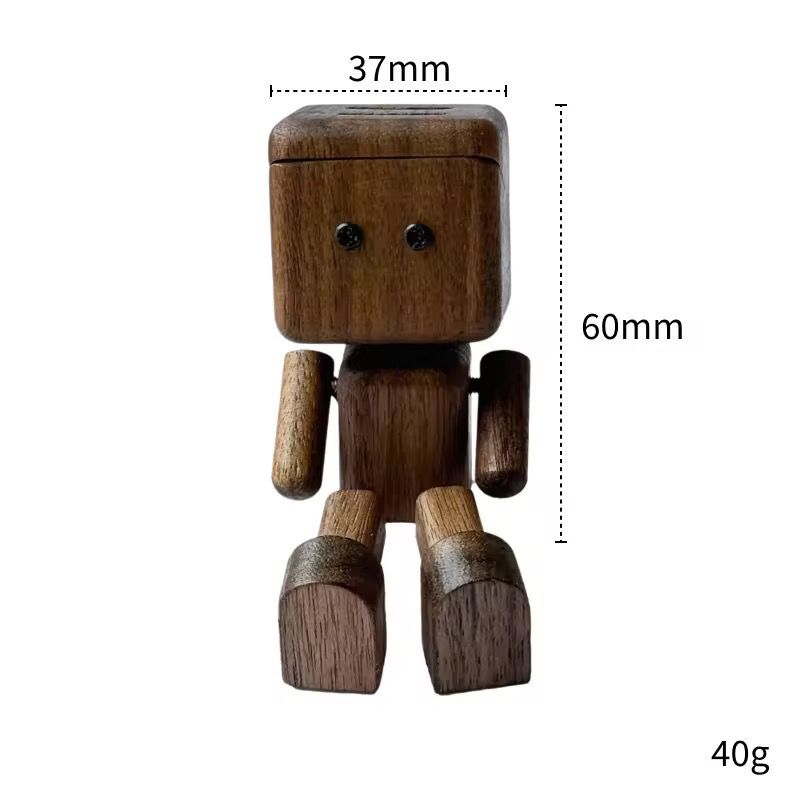 Cute Wooden Driving Buddy Robot Car Diffuser 🚗✨ (FREE 5ml Essential Oil)