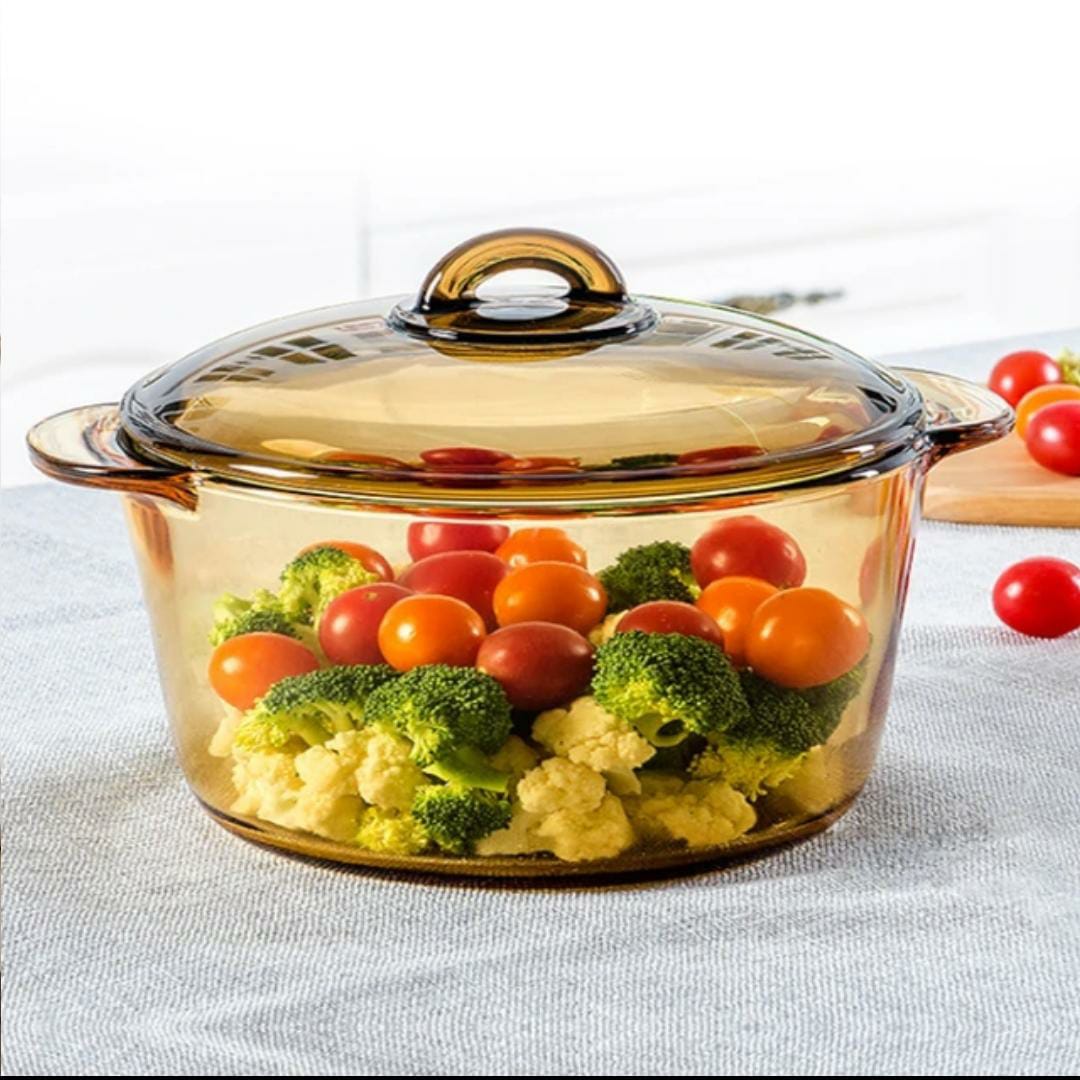 Serving glass pot