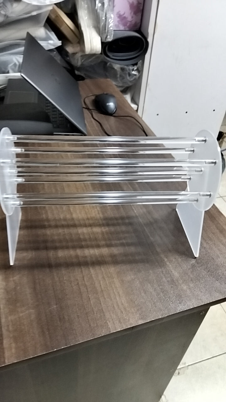 360°Rotating Acrylic Headband Holder/Claw clip Organizer