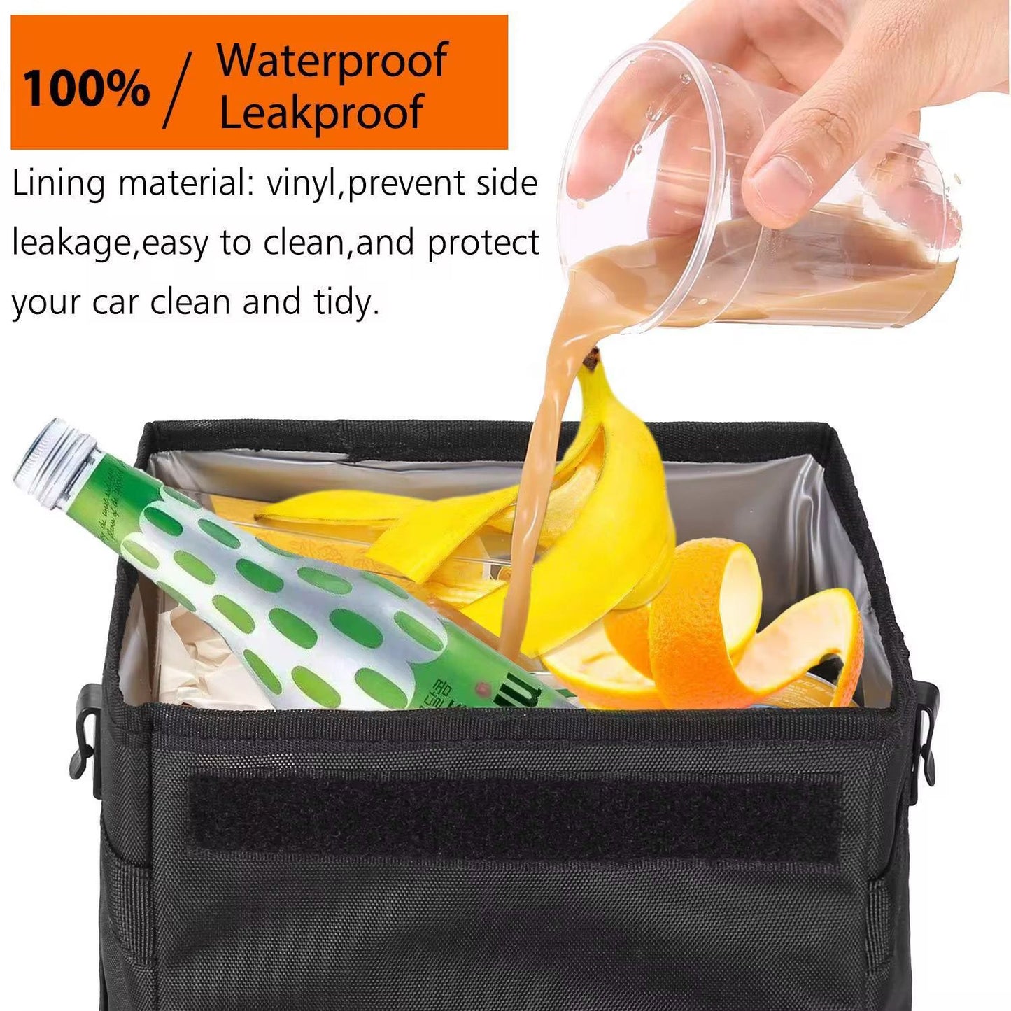 Foldable Leakproof Car Trash Can / Car Organizer