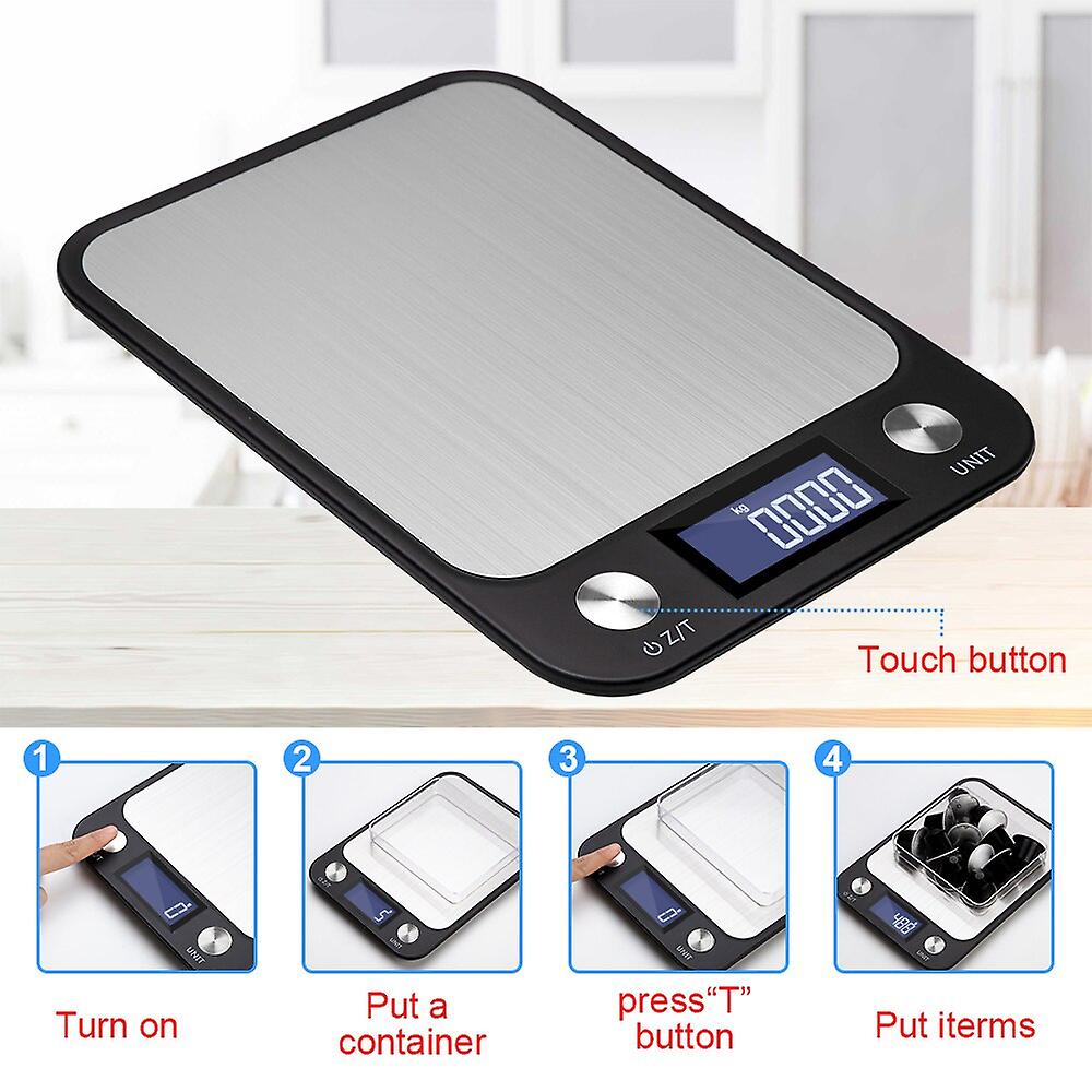Updated Kitchen Scale, Large Weighing Panel